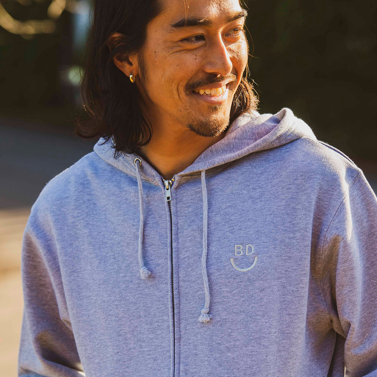 BD Smile Zip Up Hoodie
