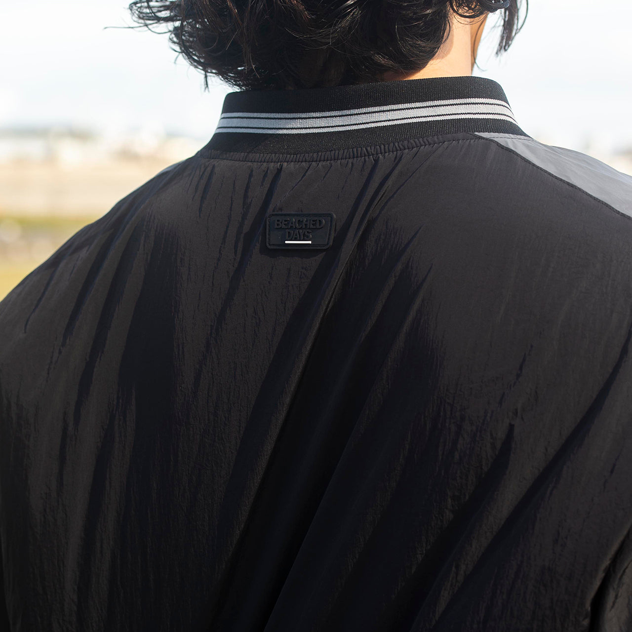 Reflective V-neck pullover