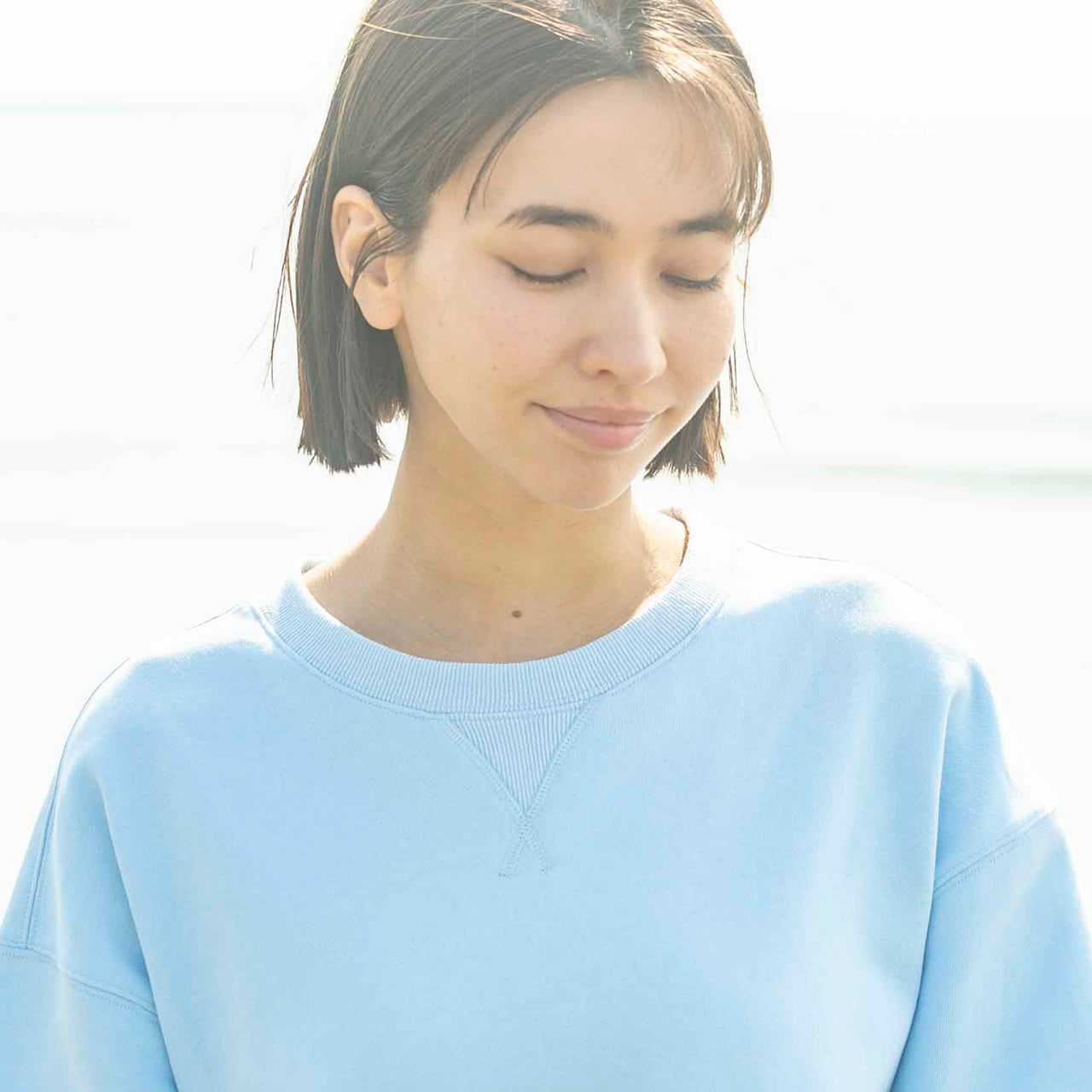 クルーネック S/S スウェットシャツ