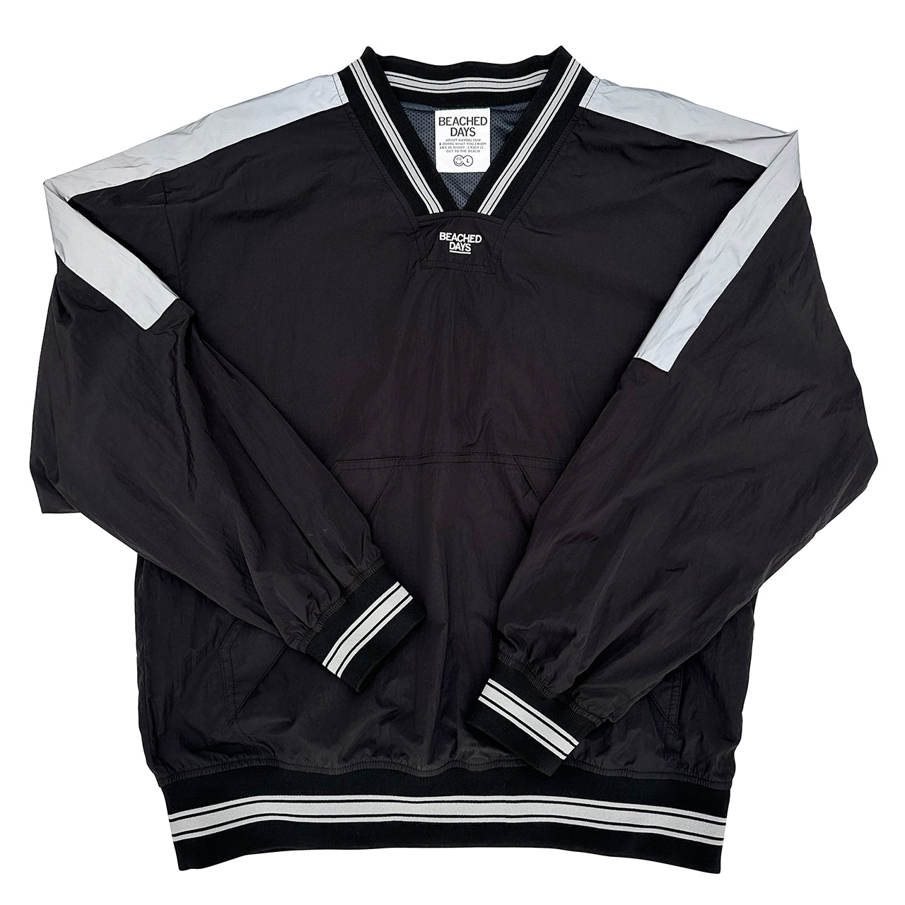 Reflective V-neck pullover