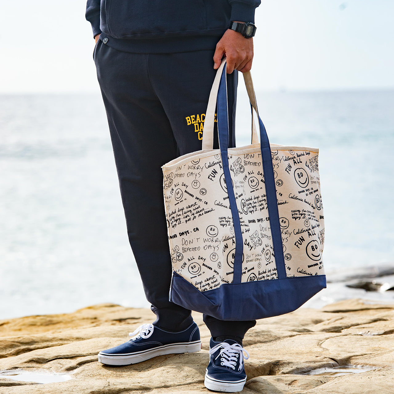 Graphic tote bag L