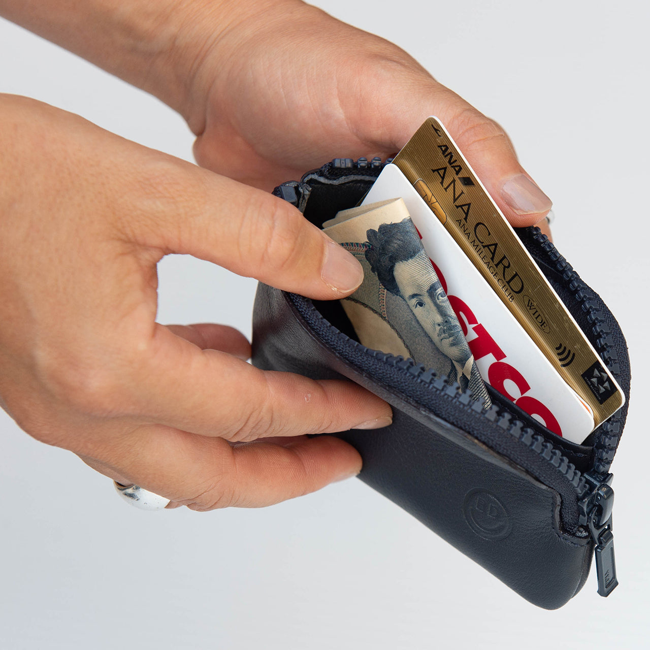 washable leather wallet