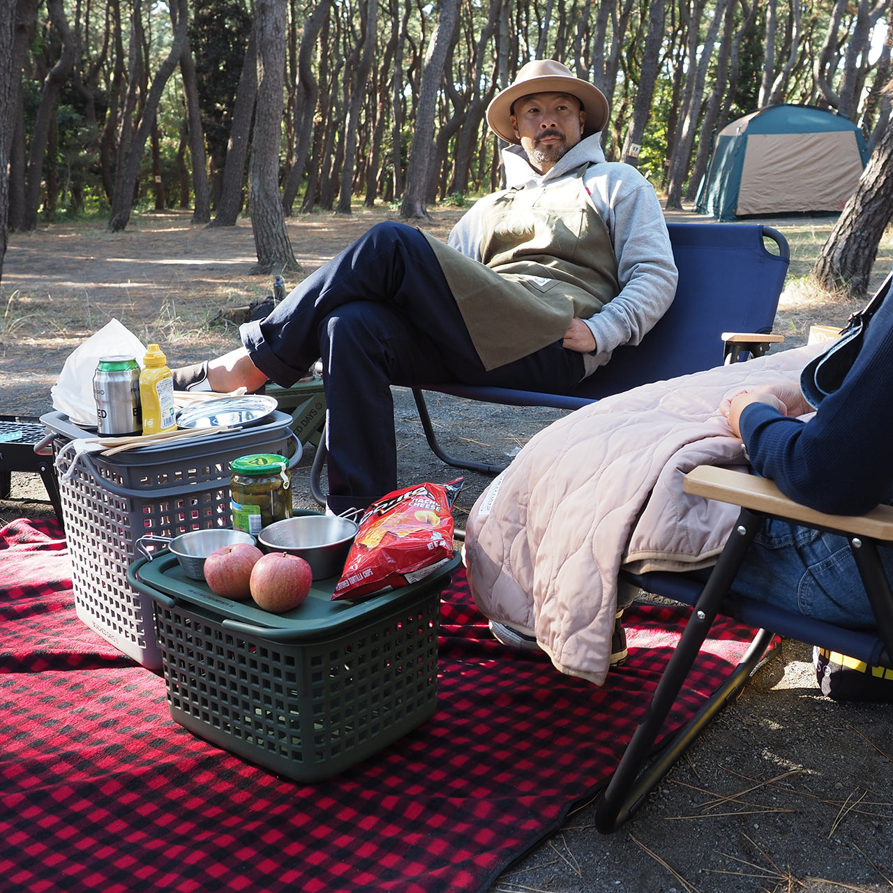 checkered blanket