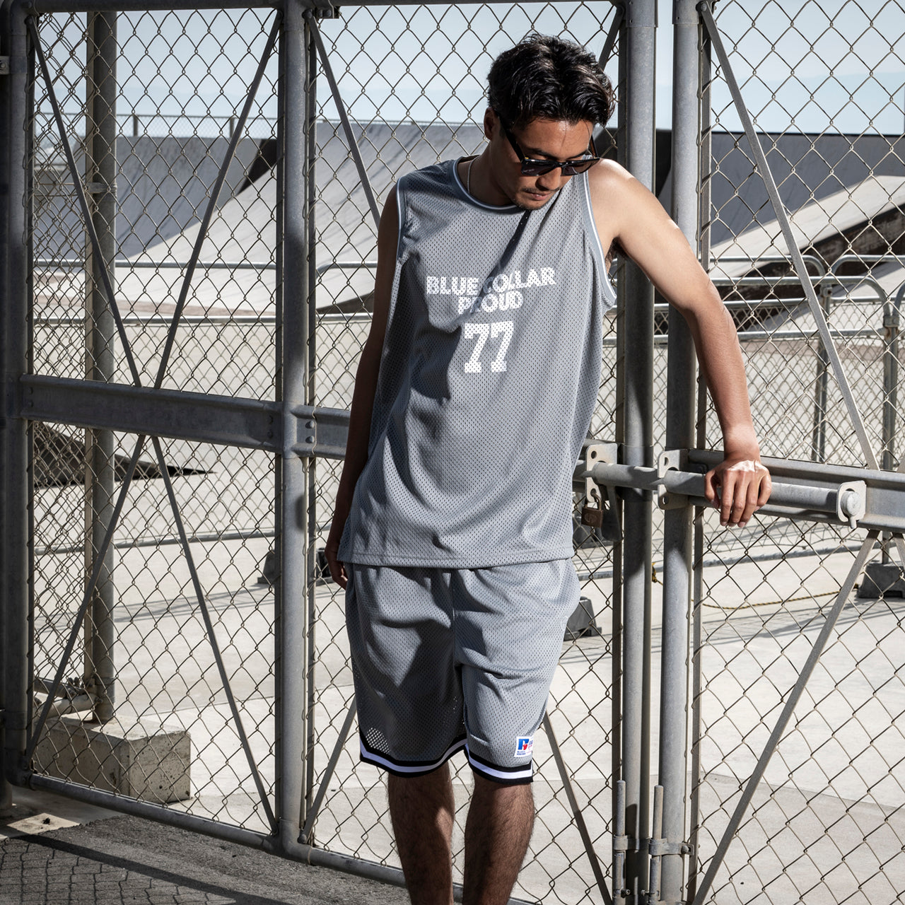 【店舗限定】BEACHED DAYS × BLUCO メッシュタンクトップ