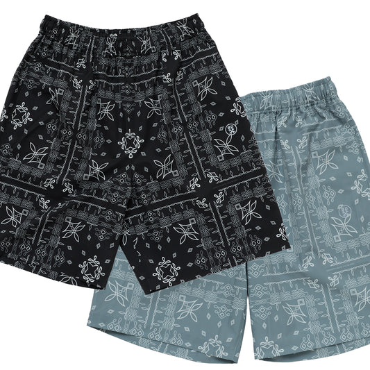 【店舗限定】BEACHED DAYS × BLUCO イージーショーツ バンダナ