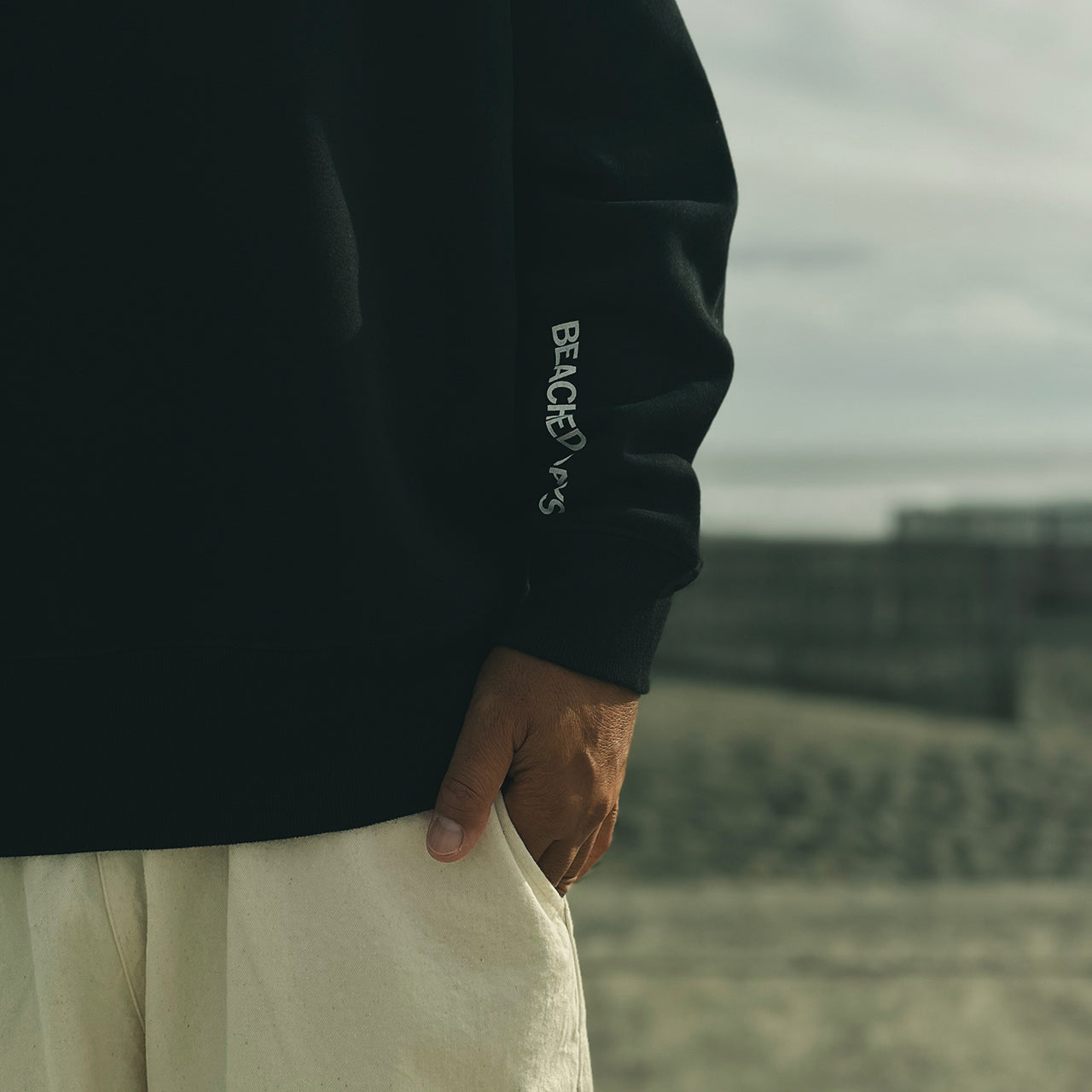 Oversized crew neck sweatshirt 