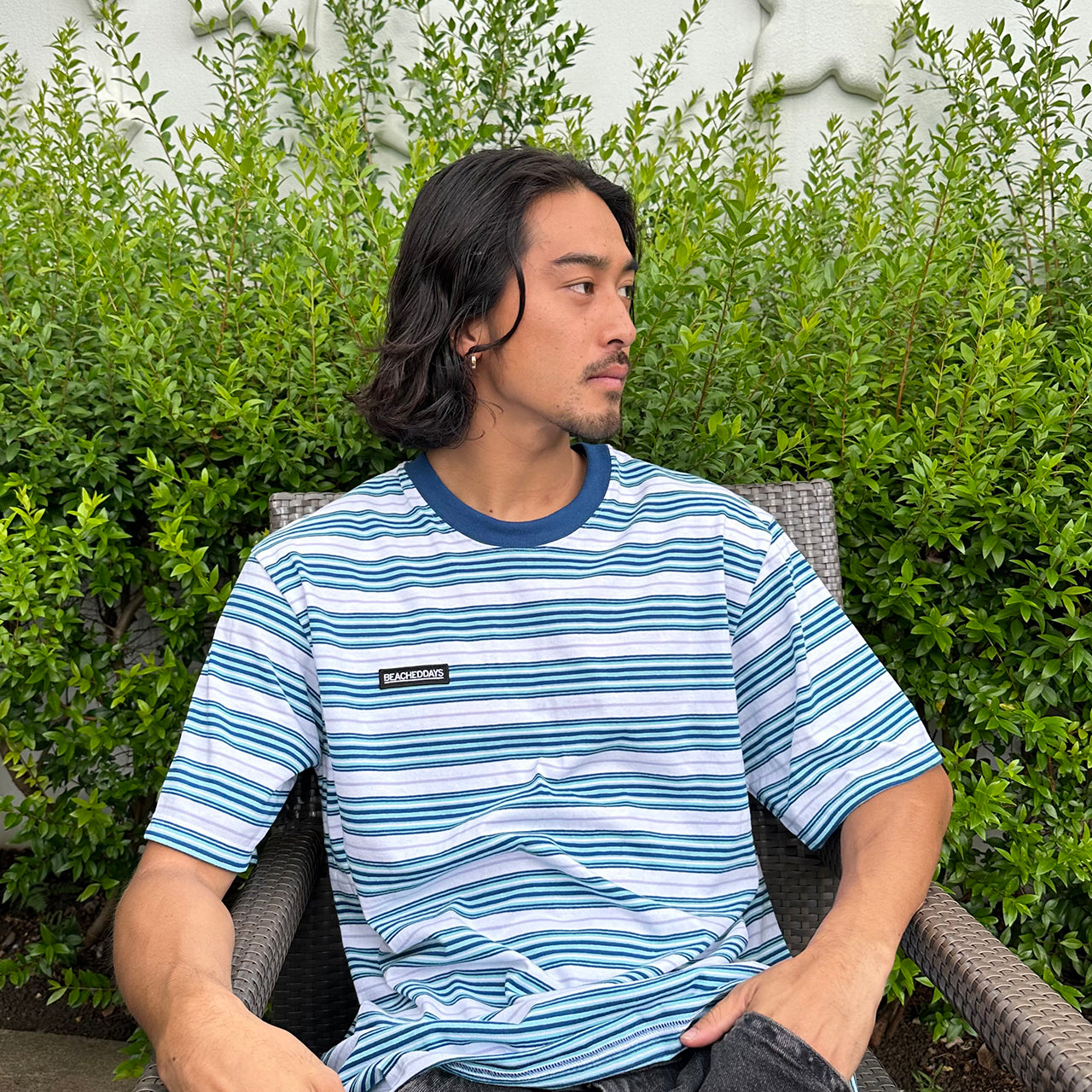 Dry Multi Border S/S Tee 