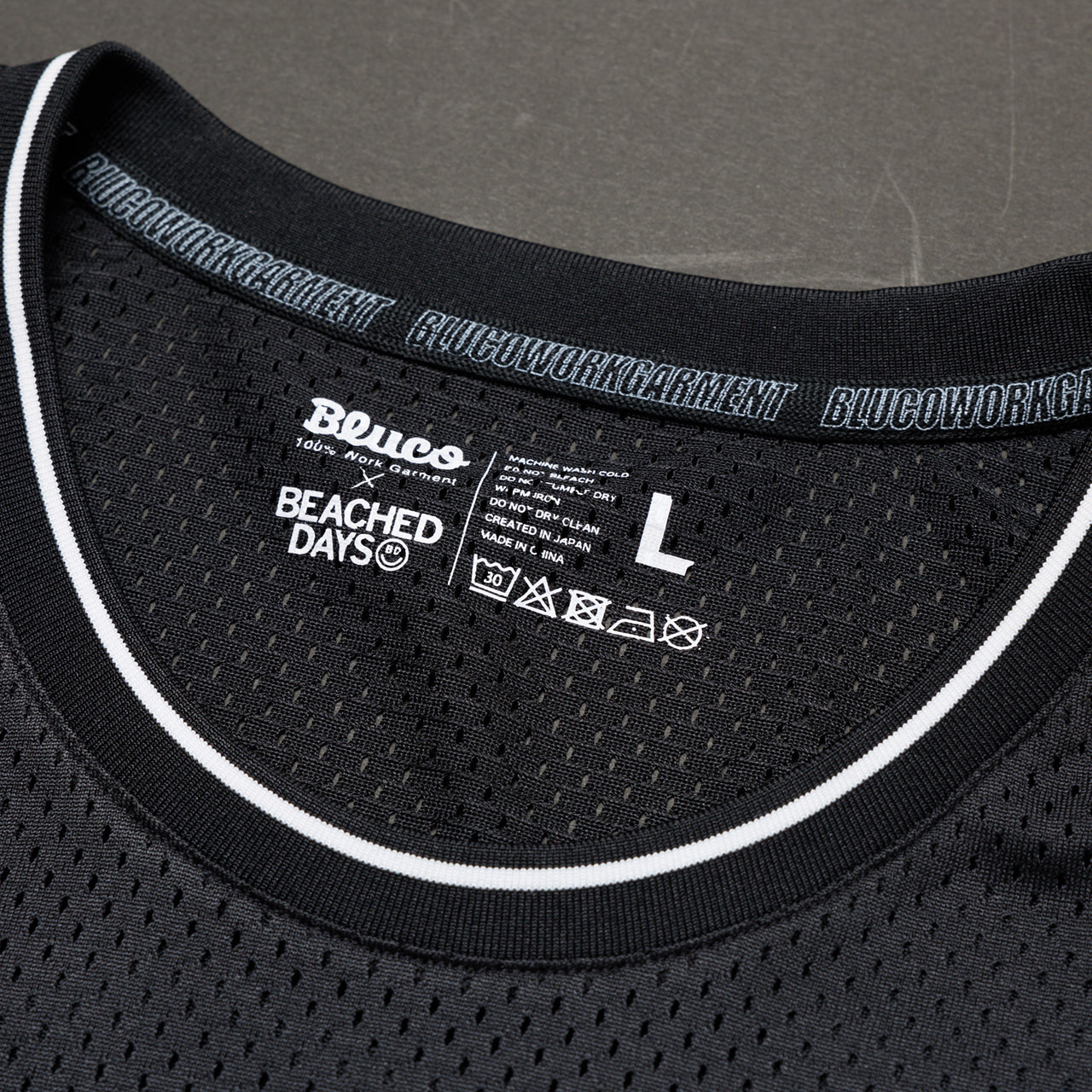 【店舗限定】BEACHED DAYS × BLUCO メッシュタンクトップ