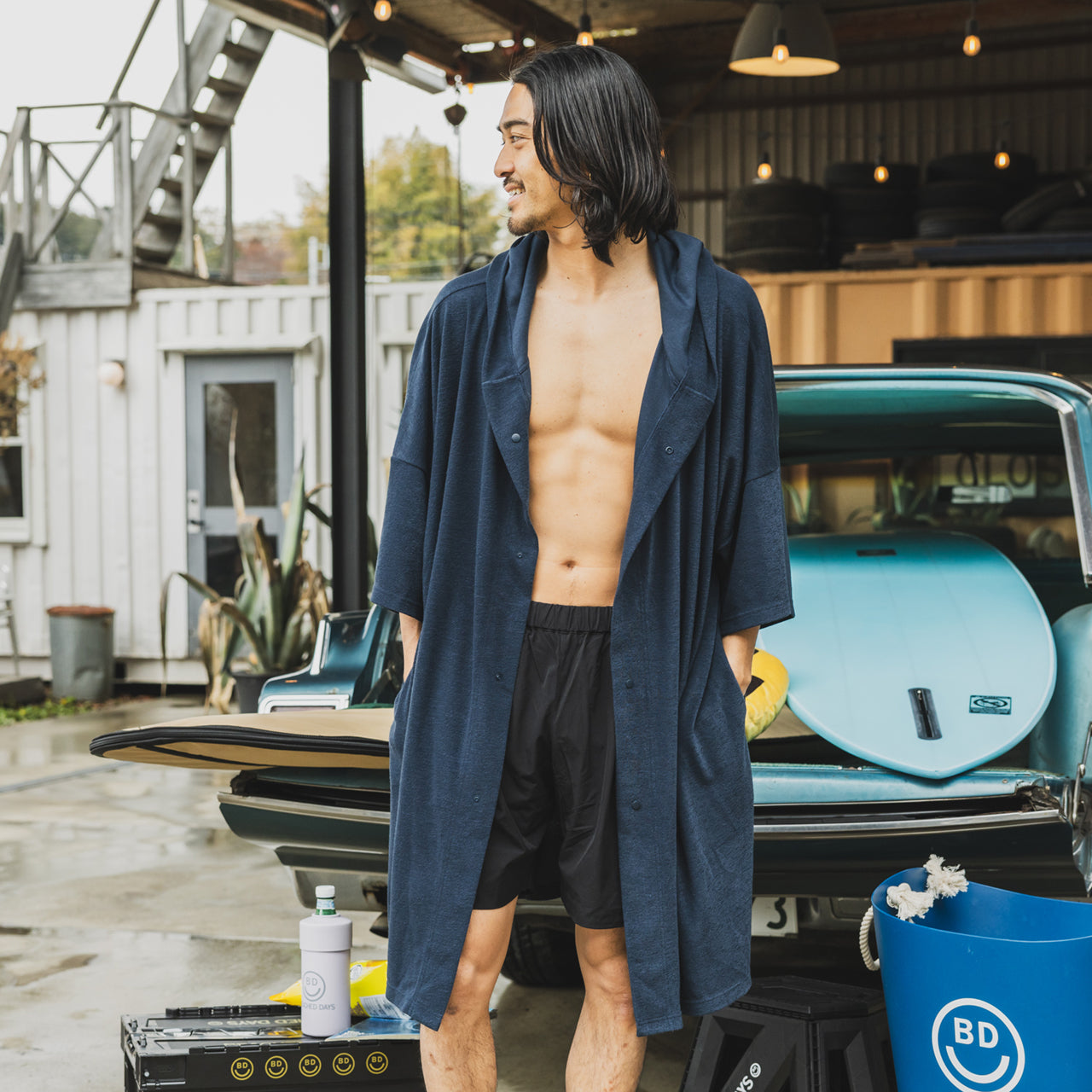 サーフローブ ポンチョ ビーチドデイズ 公式 BEACHED DAYS パイル