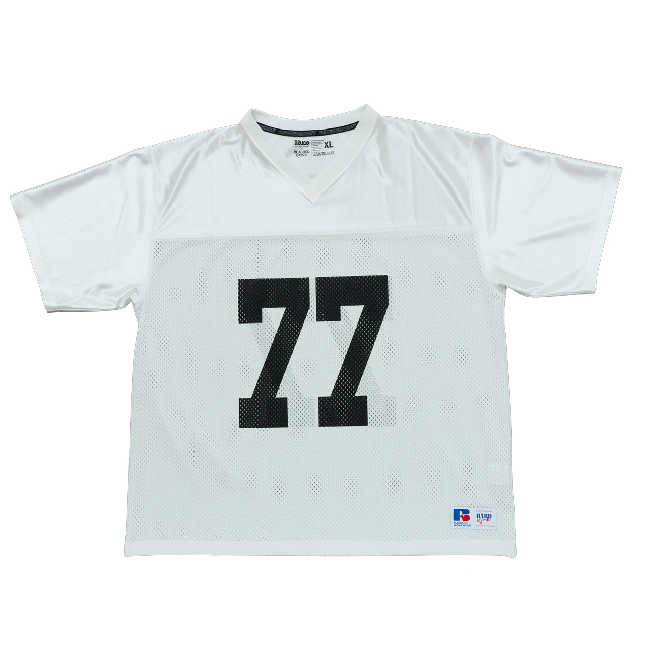 BLUCO/ブルコ　メッシュフットボールTシャツ　ホワイト　 M 店舗限定】BEACHED DAYS × BLUCO メッシュタンクトップ ビーチドデイズ